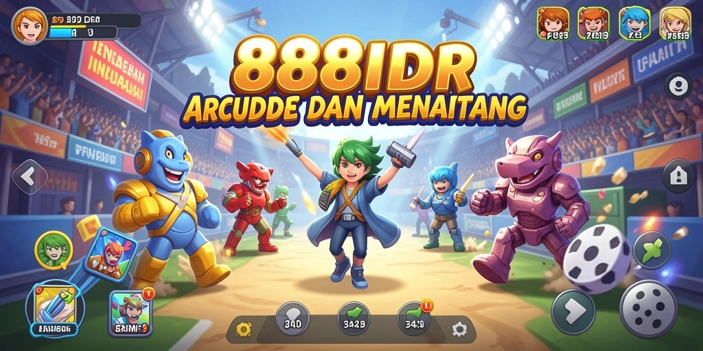 Tampilan gameplay 888IDR yang seru dan menantang saat bermain.