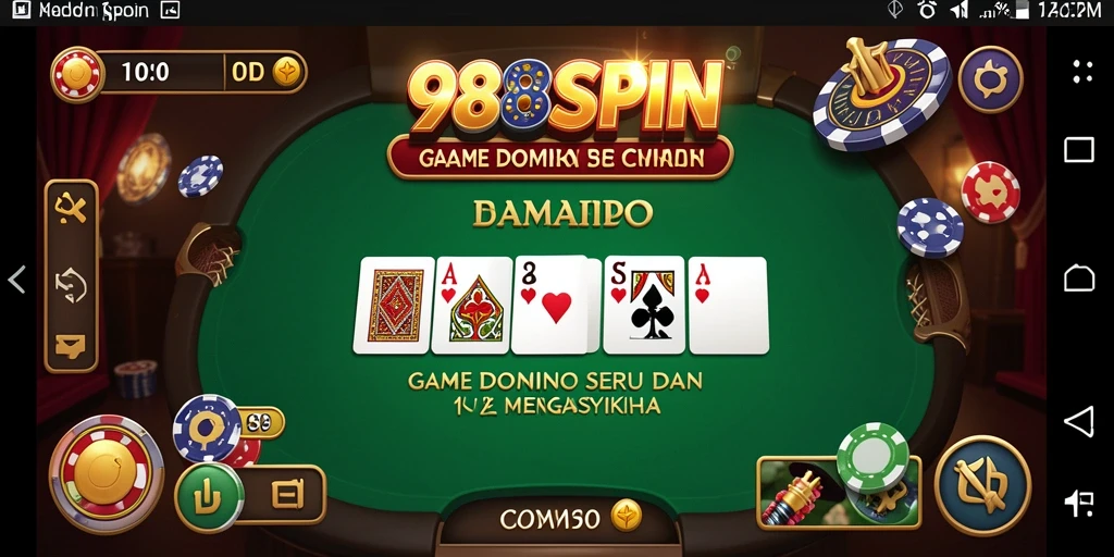 Screenshot 988SPIN menampilkan gameplay menarik permainan Domino.