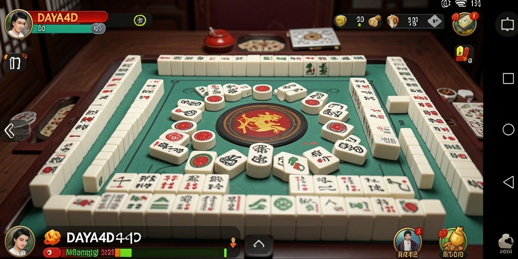 Screenshot gameplay DAYA4D menunjukkan serunya bermain Mahjong.
