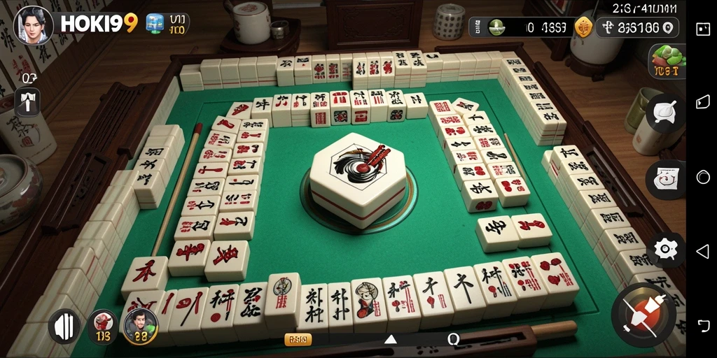 Tampilan utamanya menampilkan papan Mahjong yang menarik dan menantang.