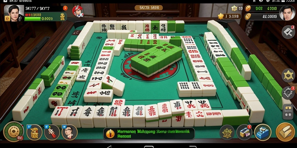 Tampilan gameplay Mahjong yang menarik dan penuh warna.