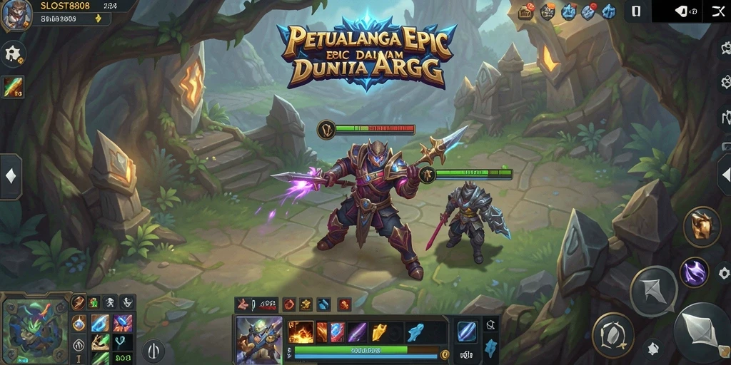 Tangkapan layar utama dari gameplay seru dalam SLOST8808.
