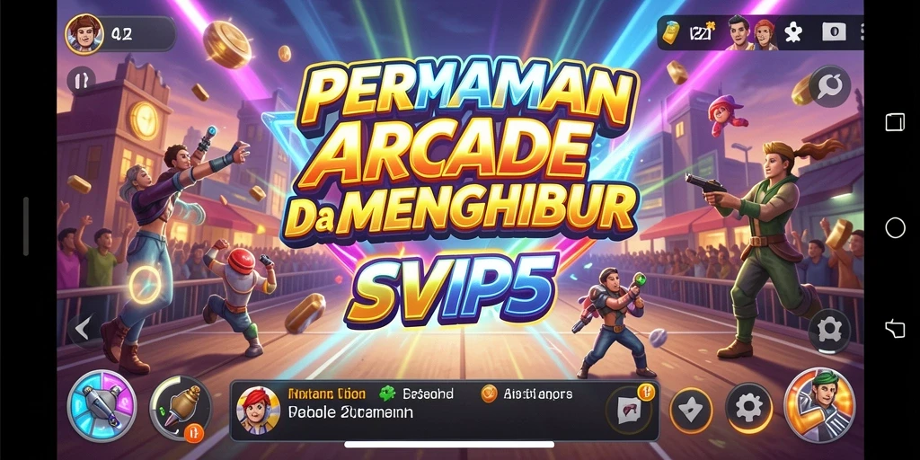 Tampilan gameplay menegangkan dalam SVIP5 saat menyelesaikan level Arcade.